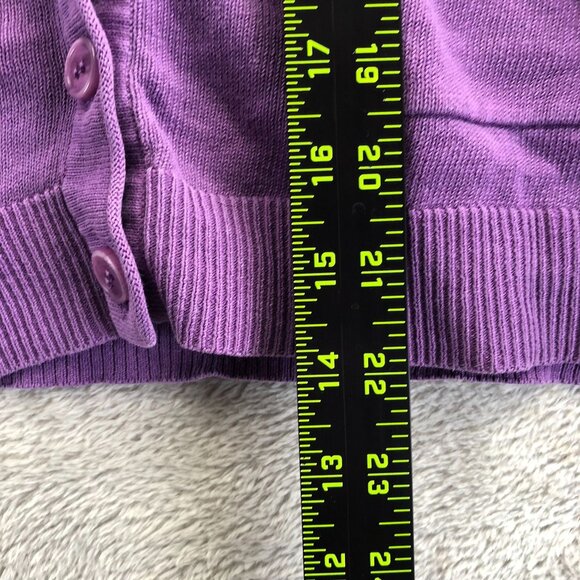 L.L.Bean Womens Cardigan Sweater Small Long Sleeve Button-Up V-Neck Knit Casual - Picture 7 of 15